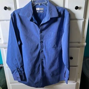 Joseph Abboud blue stripped dress shirt
